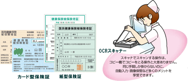 歯科レセコンの保険証OCR読取機